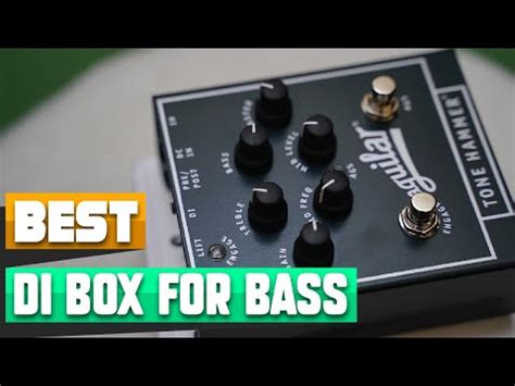 best di box for metal bass|di box with volume control.